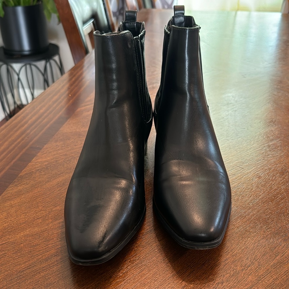 Black ankle booties